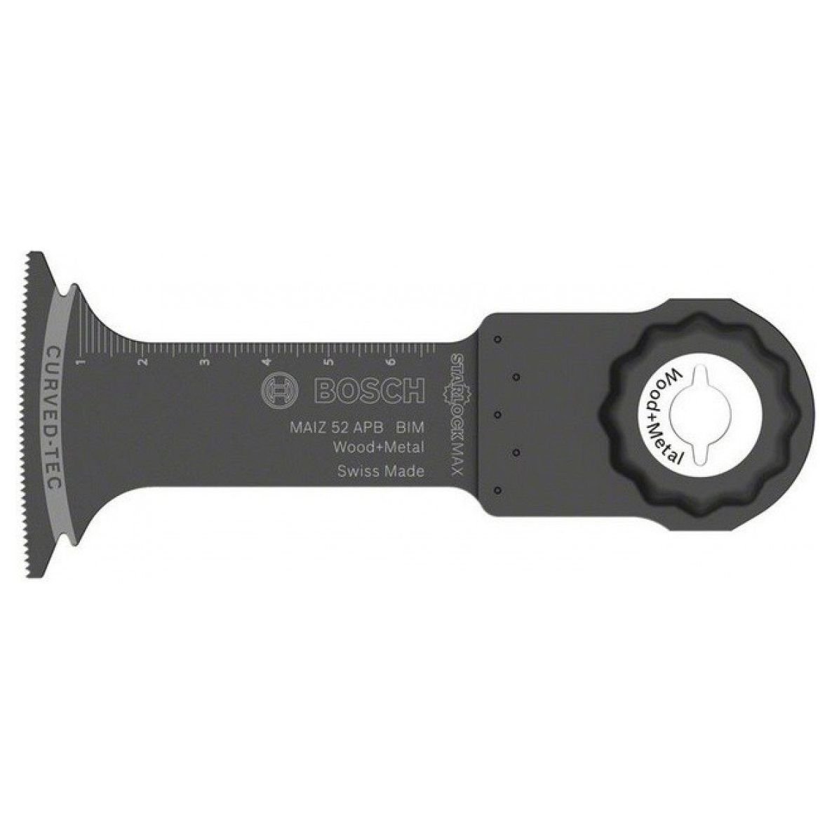 Panza de ferastrau penetranta Bosch BIM MAII 52 APB Wood and Metal, lungime 70 mm