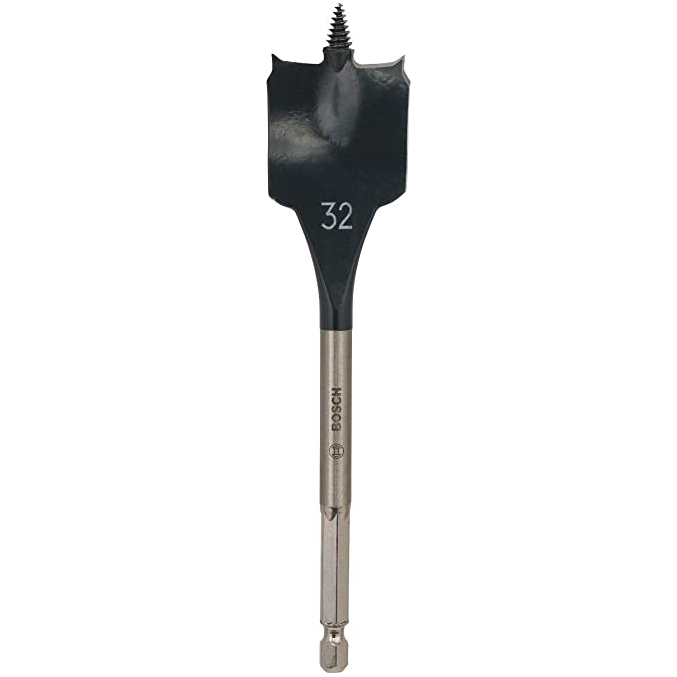 Burghiu plat pentru lemn Bosch Self Cut Speed 32x152mm prindere hexagonala 1/4"