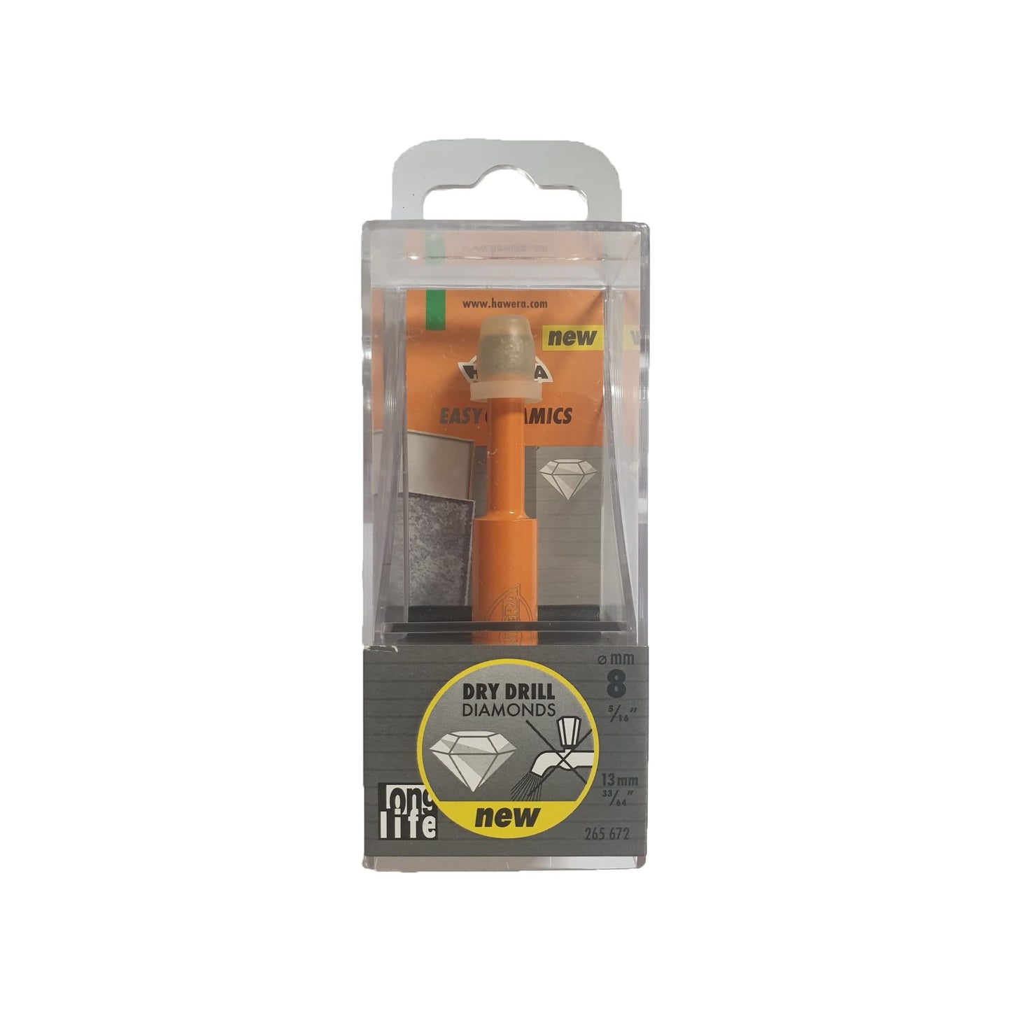 Carota diamantata, Hawera Easy Dry Best for Ceramic, 8mm, pentru placi ceramice