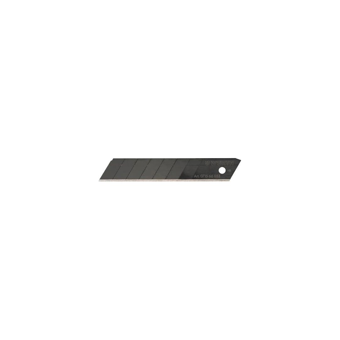 Set 50 lame negre pentru cutter, WURTH, 18 mm