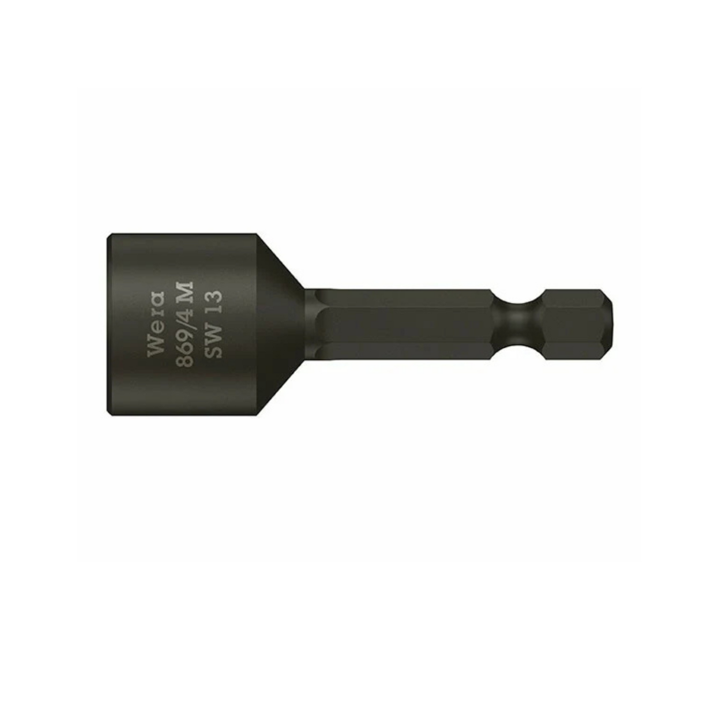Capat de priza pentru chei tubulare, Wera, 1/4", Negru