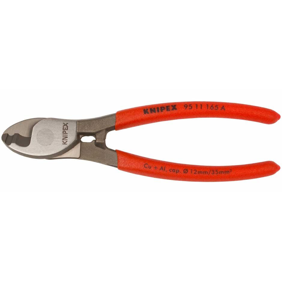 Foarfeca pentru taiat cabluri Cu si Al, KNIPEX, 165 mm