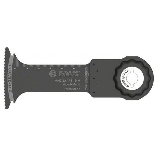 Panza de ferastrau penetranta Bosch BIM MAII 52 APB Wood and Metal, lungime 70 mm