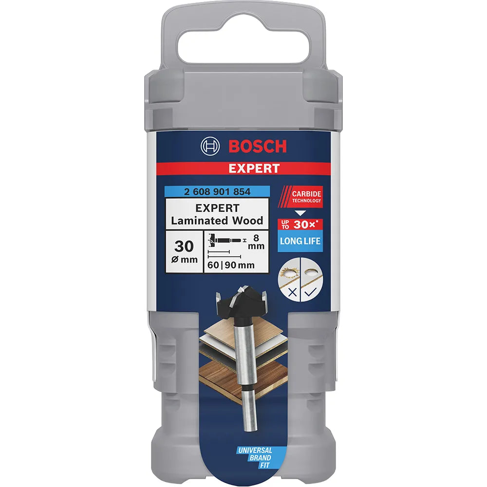 Bosch EXPERT 30mm x 90mm Laminated Wood Hinge Cutting Drill Bit