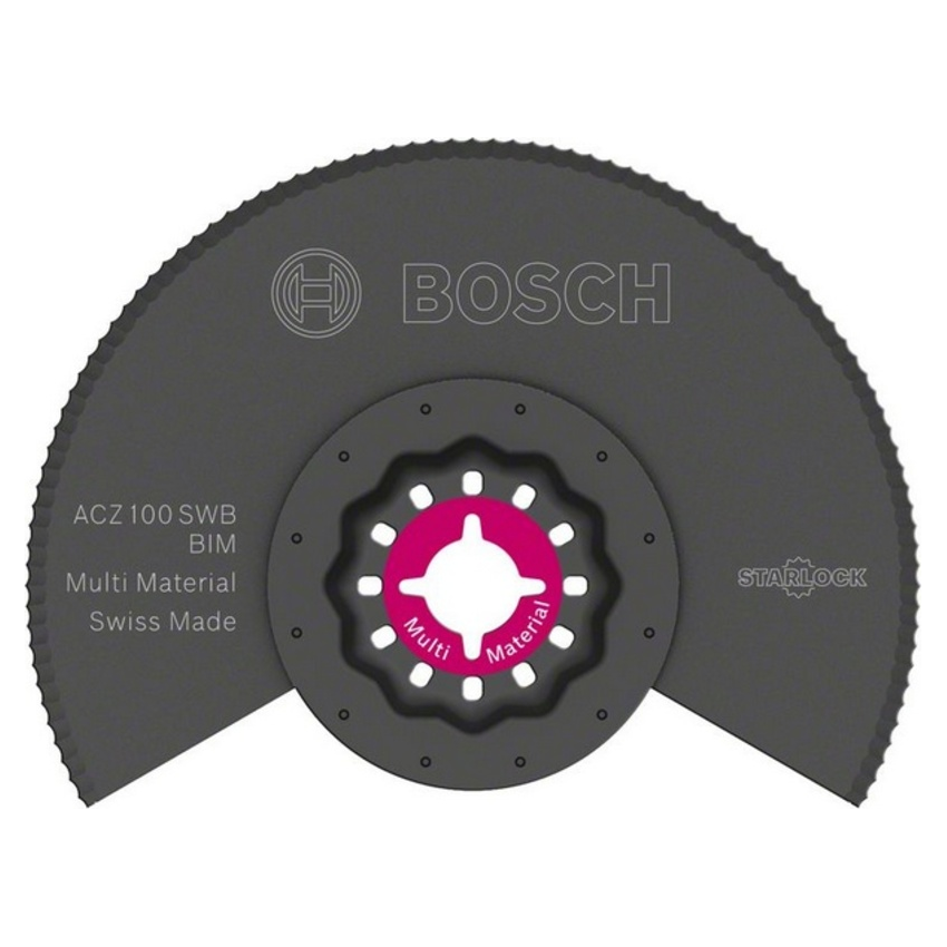 Panza segmentata cu tais ondulat, Bosch ACZ 100 SWB BIM Starlock, 100mm, Multimaterial
