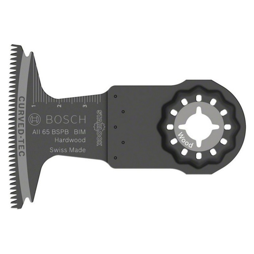 Panza pentru fierastrau multicutter, Bosch AII 65 BSPB BIM, Starlock, 65x40mm, Hard Wood