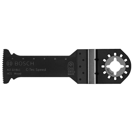 Set 25 panze pentru fierastrau multicutter, Bosch AIZ 32 BLC HCS Wood, OIS, 70mm, intrare directa in lemn