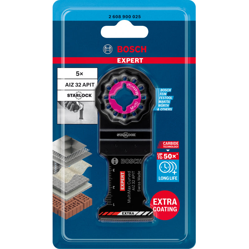 BOSCH AIZ32APIT Set 5 panze EXPERT MultiMaterial 32x40 mm STARLOCK