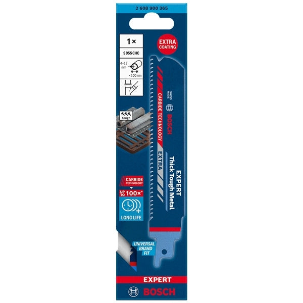 Panza de fierastrau sabie Bosch Expert Thick Tough Metal S 955 CHC 2608900365, 150 mm lungime