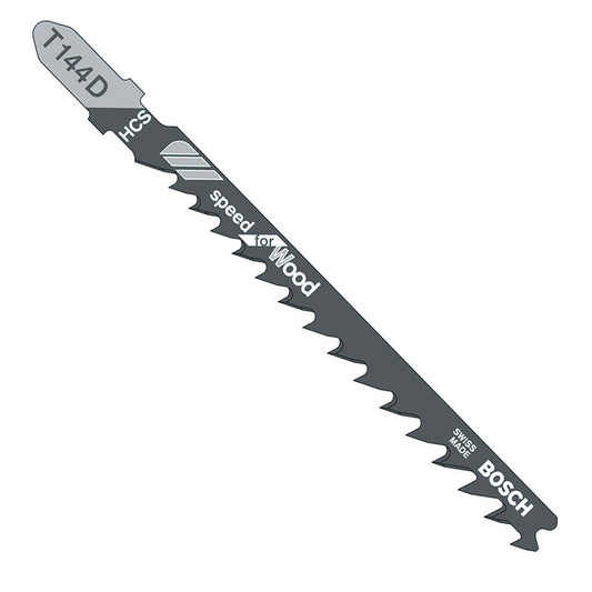 Set 25 panze fierastrau pendular Bosch T144D Speed for Wood, pentru lemn, 100mm