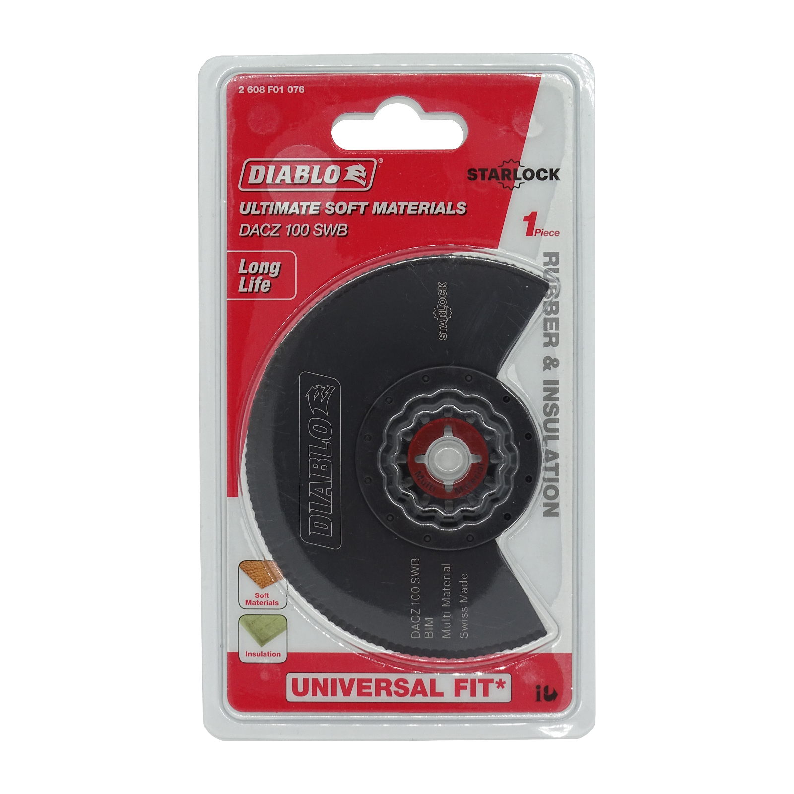 Panza segmentata cu tais ondulat, Diablo DACZ 100 SWB BIM Starlock, 100mm, Multimaterial