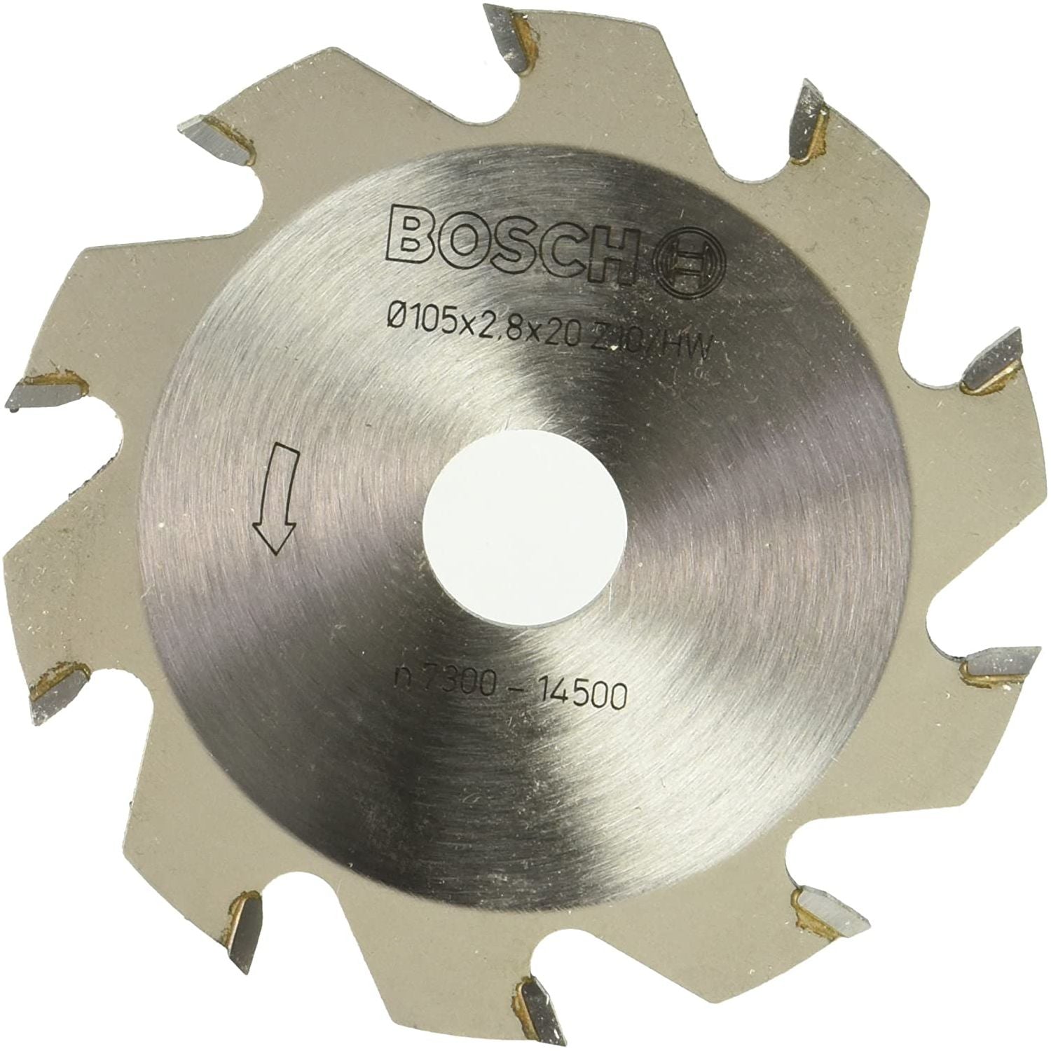 Freza pentru canale, 105x2.8x20mm 10T, Bosch, pentru GUF 4-22 A, PSF 22 A