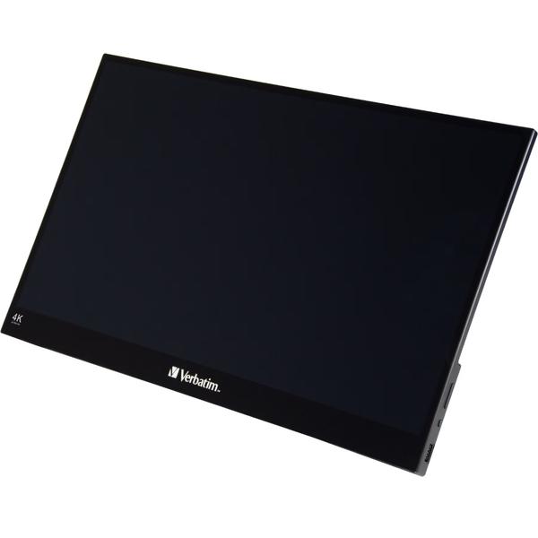 Monitor Portabil IPS LED Verbatim 17.3" PMT-17-4K, UHD (3840 x 2160), 2x USB-C, HDMI, Touchscreen, Boxe (Negru)