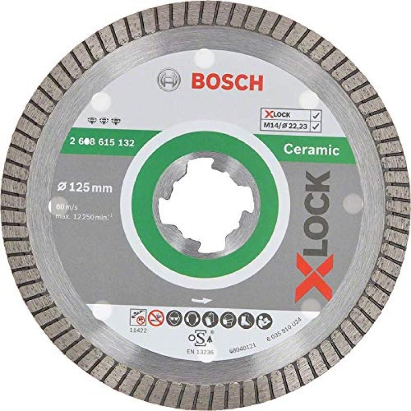 Disc diamantat Bosch Best for Ceramic Extraclean Turbo 125 mm cu X-LOCK