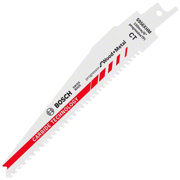 Panza fierastrau sabie, Bosch S956XHM Progressor for Wood and Metal, 150mm, Carbide Tehnology