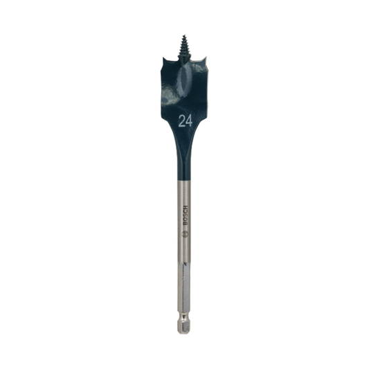 Burghiu plat pentru lemn Bosch Self Cut Speed 24x152mm prindere hexagonala 1/4"