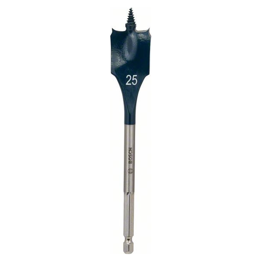 Burghiu plat pentru lemn Bosch Self Cut Speed 25x152mm prindere hexagonala 1/4"