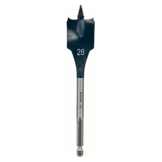 Burghiu plat pentru lemn Bosch Self Cut Speed 28x152mm prindere hexagonala 1/4"