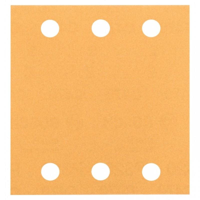 Set 10 foi abrazive cu scai, Bosch Best for Wood and Paint, 115x107mm, P80