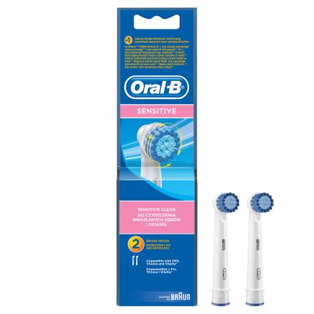 Rezerva 2 capete periuta electrica Oral-B Sensitive Clean