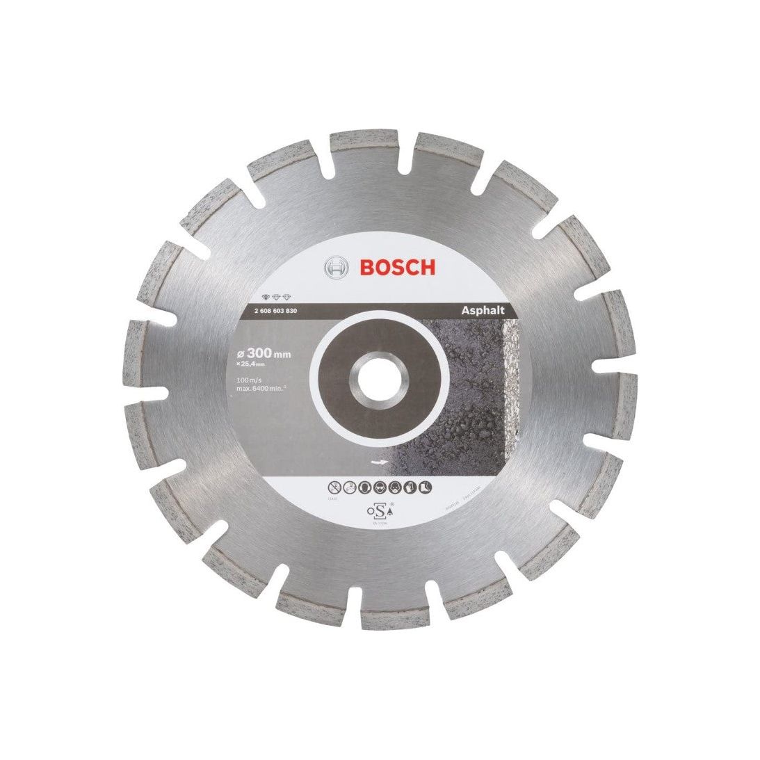 Disc diamantat pentru asfalt Bosch, Standard for Asphalt, 300 x 25,4mm