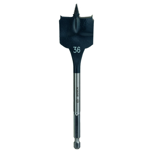 Burghiu plat pentru lemn Bosch Self Cut Speed 36x152mm prindere hexagonala 1/4"