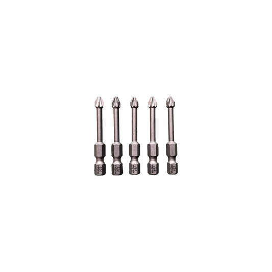 Set 5 biti MAGNA Impact, PZ2, 49mm, capete de surubelnita 1/4"