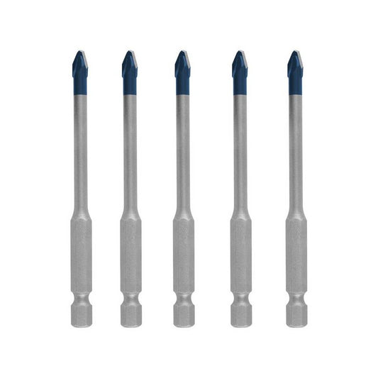 Set 5 burghie pentru placi ceramice, BOSCH EXPERT HardCeramic HEX-9, diametru 6 mm