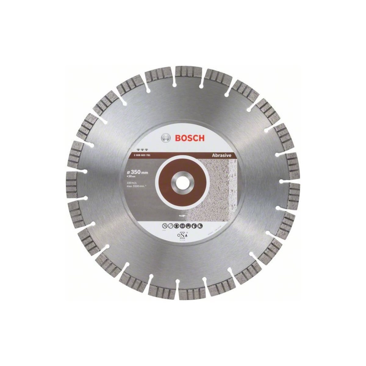 Disc diamantat Best for Abrasive Bosch, 350 x 3,3 x 20mm