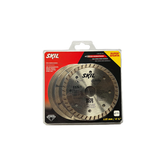Set 3 discuri diamantate SKIL de taiere pentru beton si ceramica, 115mm