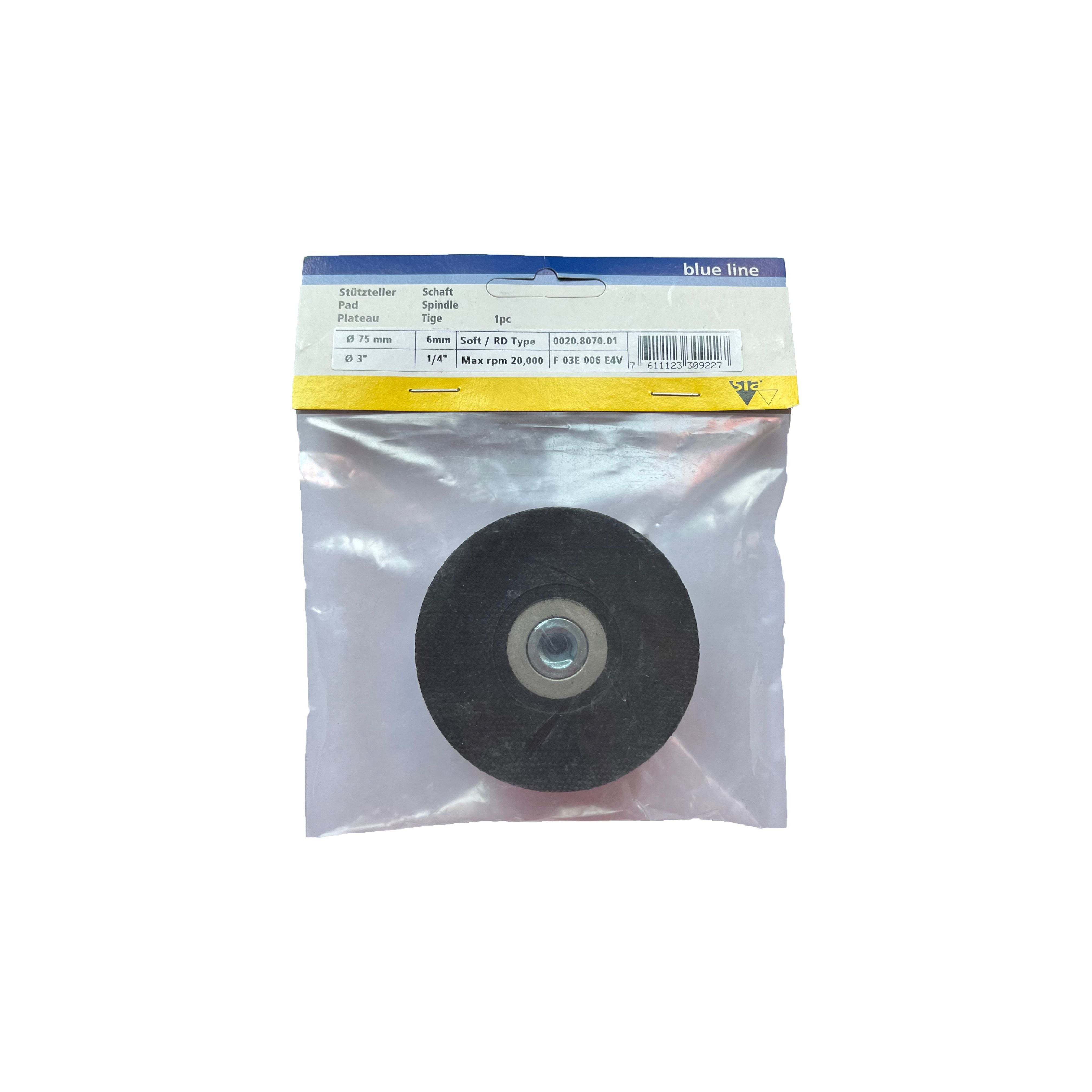 Disc de schimbare rapida din cauciuc Blue Line RD-Type, 75mm