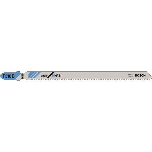 Set 3 panze pentru fierastrau pendular, Bosch T318B Basic for Metal, 132mm