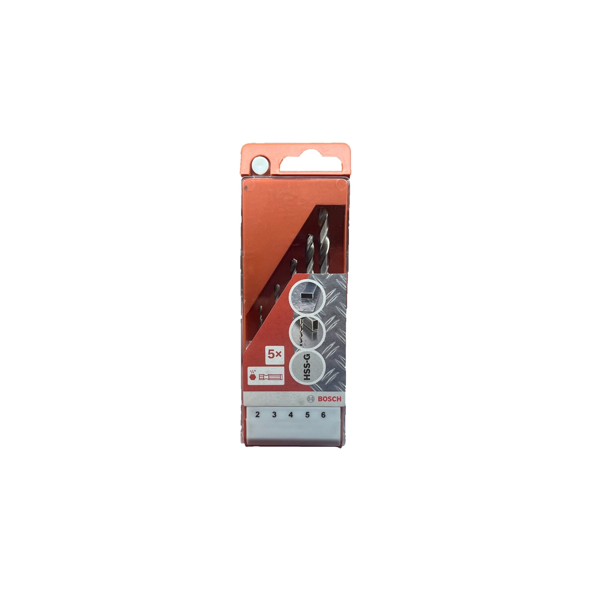 Set burghie metal HSS Bosch Hobby Ø2-6 mm, 5 piese, cu hexagon
