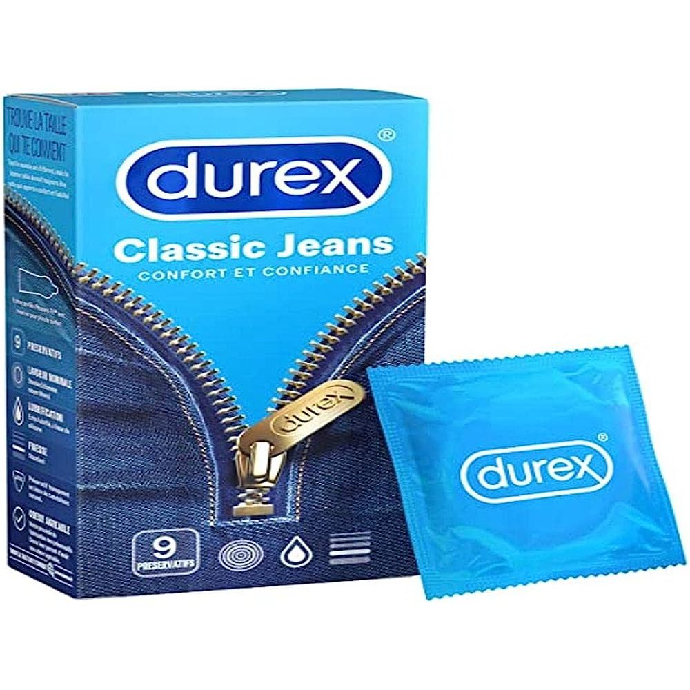 Prezervative Durex Clasic jeans, 9 buc