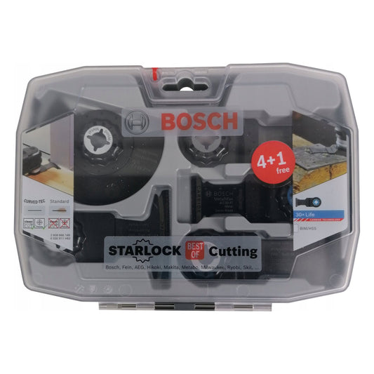 Set 5 accesorii pentru multicutter Bosch, prindere Starlock, taiere lemn si metal