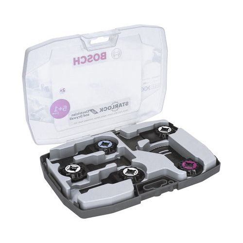 Set Accesorii Bosch Zubehör Starlock Pentru Masini Multifunctionale, 6 Piese, Pentru Lemn Si Metal