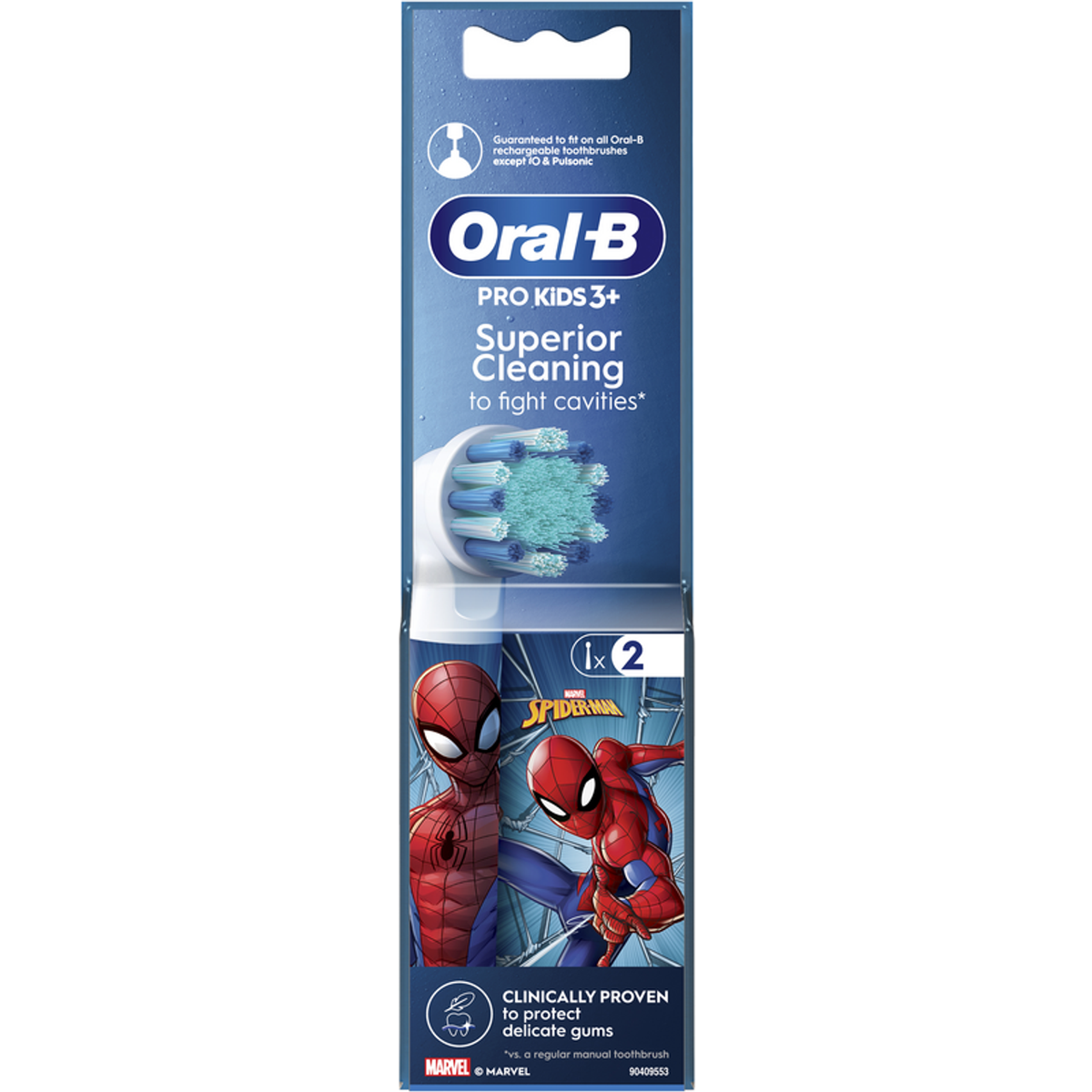 Rezerve periute dinti copii Oral-B Pro Kids 3+ Superior Cleaning Spiderman Disney 2buc