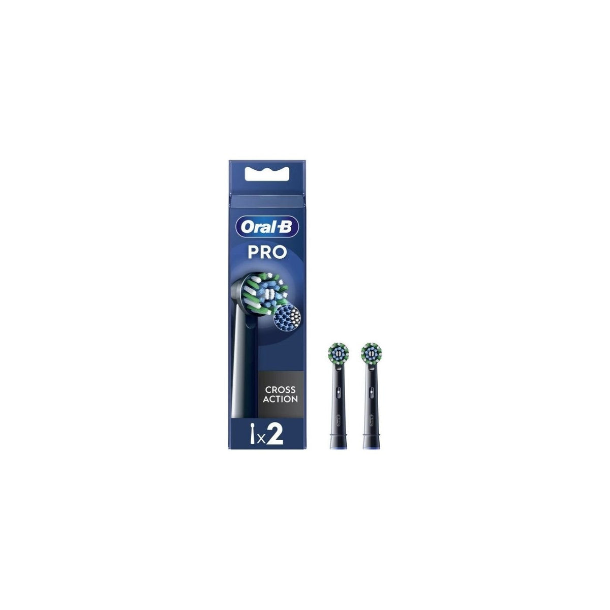 Rezerva periuta dinti Oral - B PRO, Cross Action Black, 2 buc