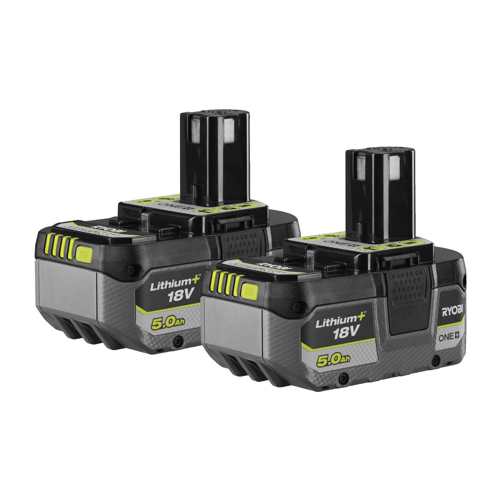 Set 2 acumulatori Ryobi ONE+ RB1850X2 18V, Li-Ion, 5.0 Ah