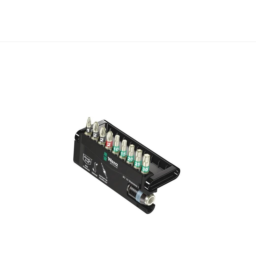 Set 10 biti Wera, bit-Check 10 Stainless 1