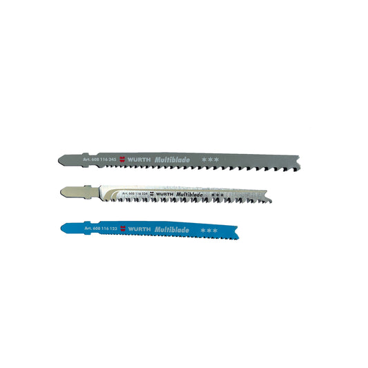 Set 3 panze mixte pentru fierastrau pendular, WURTH, taiere lemn, metal si multiconstruct