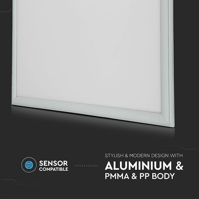 V-TAC SKU.62416 Panou LED 600 x 600 29 W Pachet de 6 VT-6129, Plastic și alte materiale, 29 W, Alb, Înălțime x Lățime x Adâncime: 595 mm x 595 mm x 11 mm