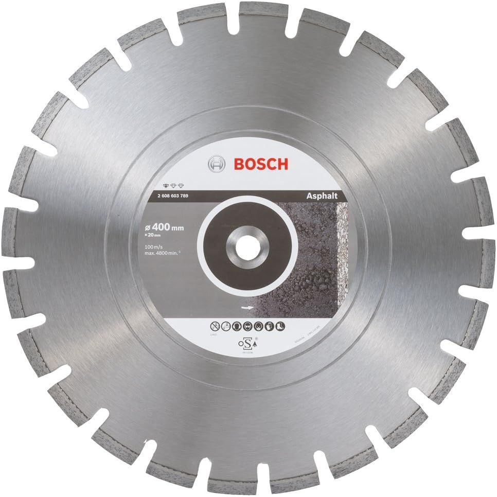 Disc diamantat, Bosch, Pentru asfalt, 400 mm, Argintiu
