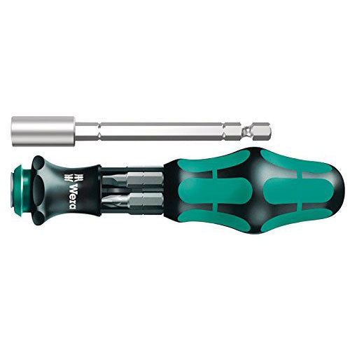Set surubelnita cu magazie, 6 biti 1/4", WERA Kraftform Kompakt