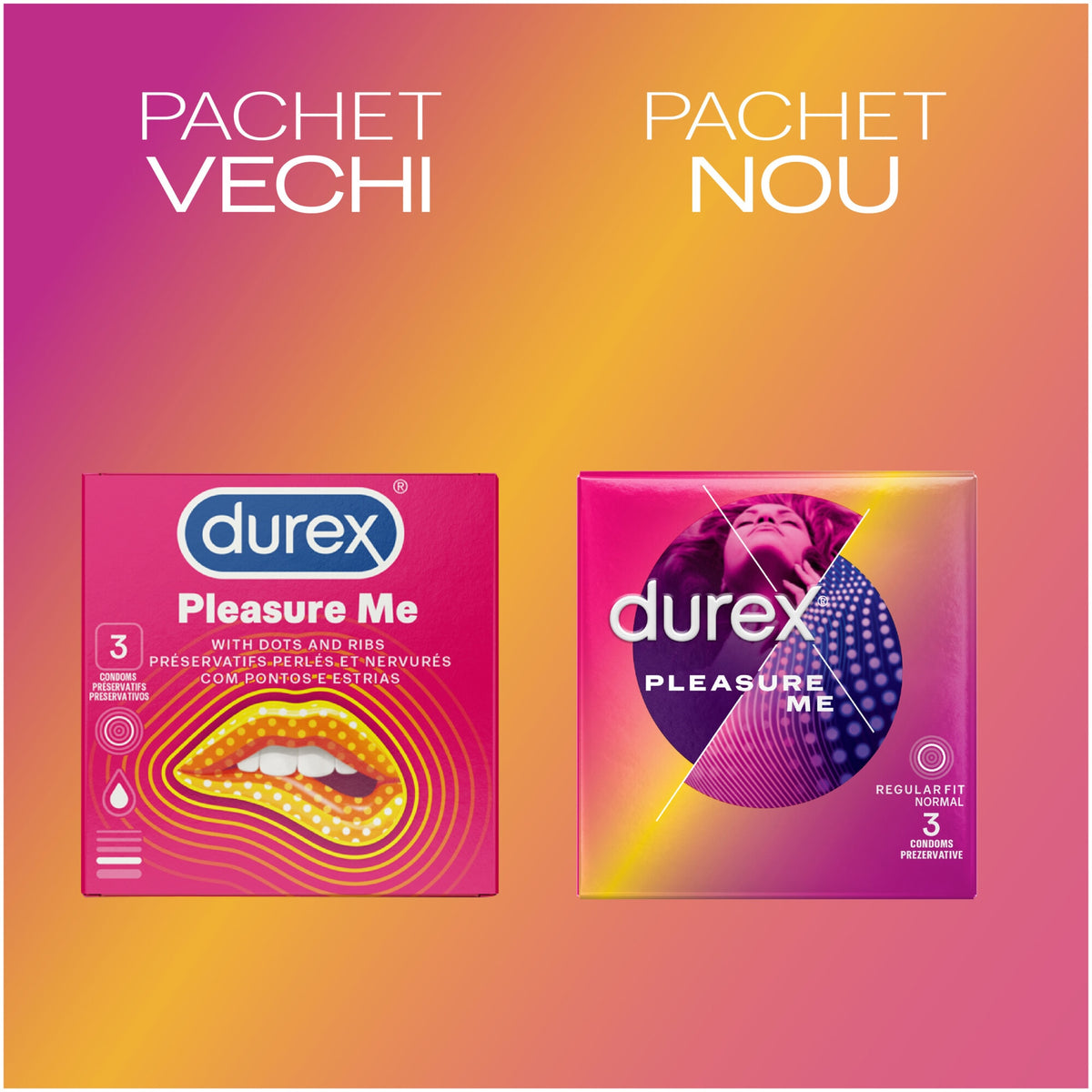 Prezervative Durex Pleasure Me, 3 buc