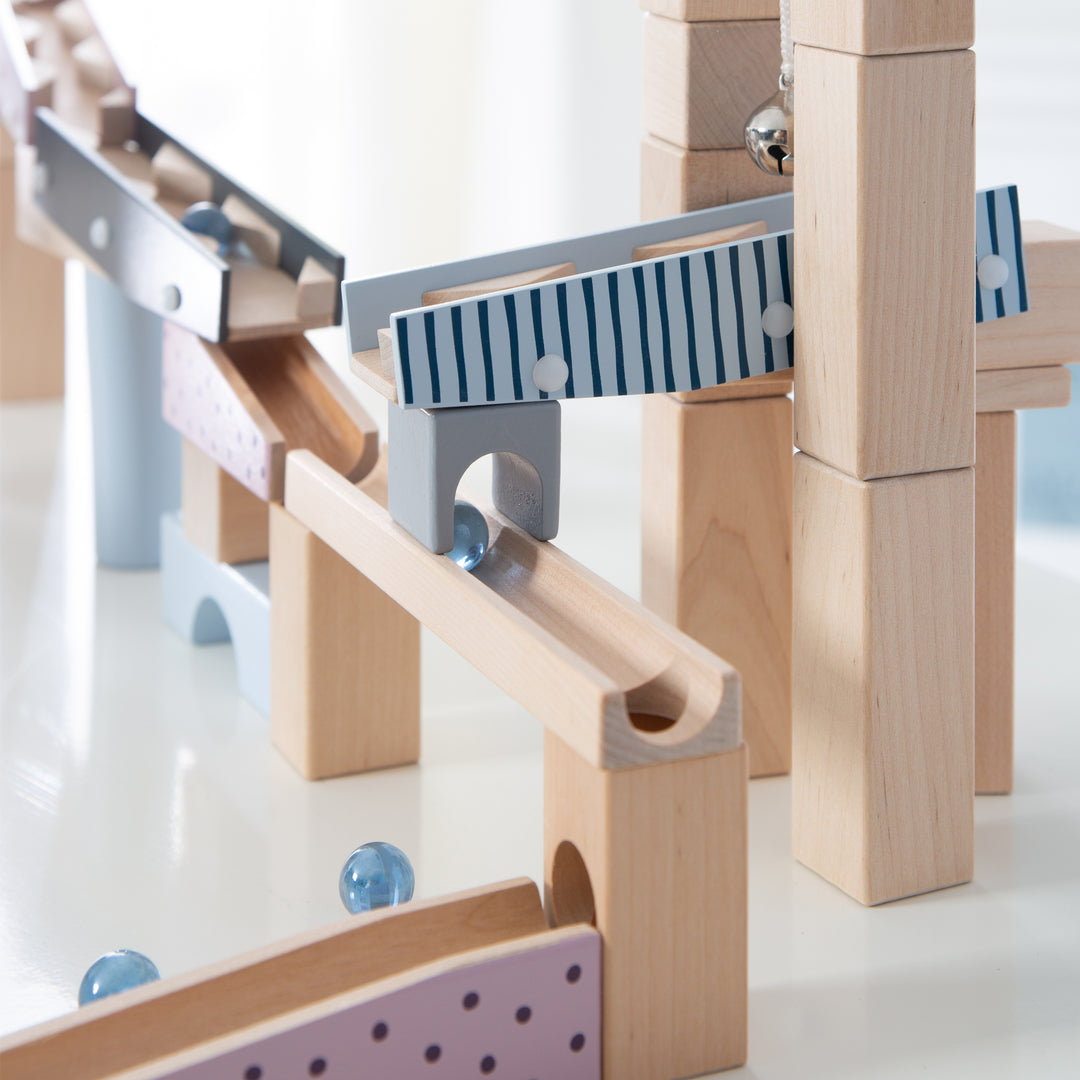 Marble Run, Large Wooden Marble Run, 100-Piece, Marble Track, Motor Skills Toy Variable Assembly