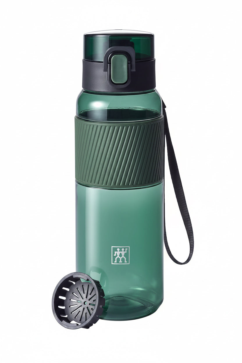 ZWILLING Sticlă de apă fără BPA, versatilă, Tritan, verde, 680 ml