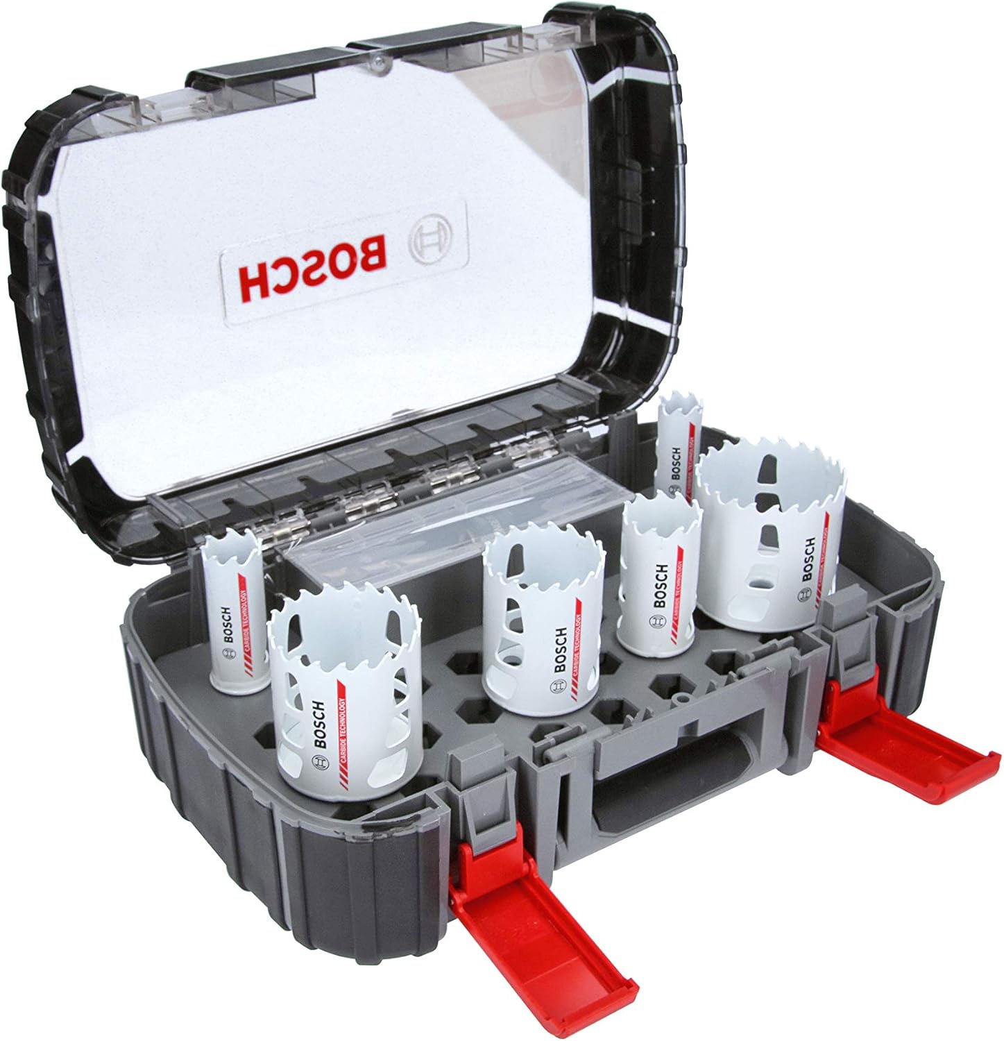 Set 6 carote Bosch Endurance for Heavy Duty, Carbide Tipped, 22/25/35/40/51/68, prindere Power Change