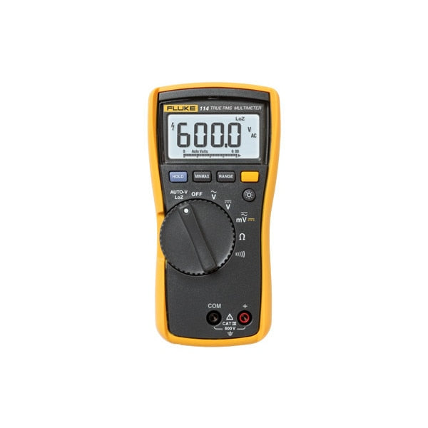 Multimetru digital electric Fluke 114 , 110 Series, Auto, Manual Range, Galben-Negru