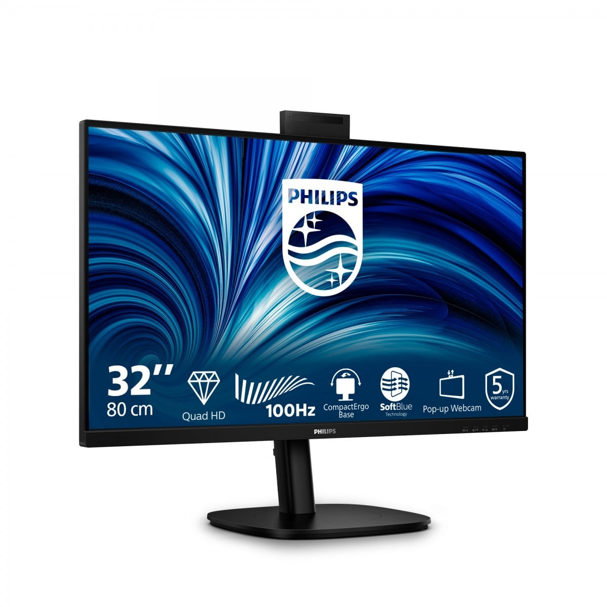 Philips 3000 series 32B2U3601H/00 monitoare LCD 80 cm (31.5") 2560 x 1440 Pixel Quad HD Negru
